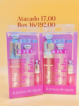 Bobbi rara kit lip golss 3pcs