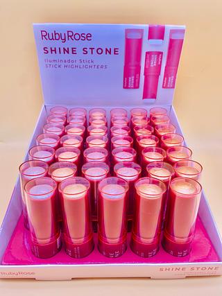 Iluminador stick shine stone ruby rose (Box c/36)