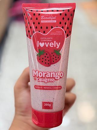 Esfoliante Corporal Morango+Colágeno - Lovely