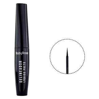 DELINEADOR LÍQUIDO PRETO RUBY ROSE HB 8406 pronto