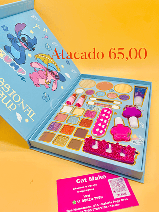 Kit maquiagem infantil stitc