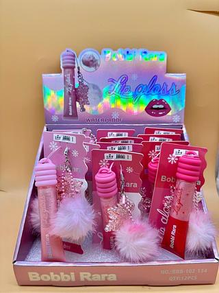 Lip gloss com Chaveiro Bobbi Rara ( Cor Sortido )