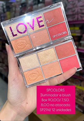 SPCOLORS Iluminador e blush