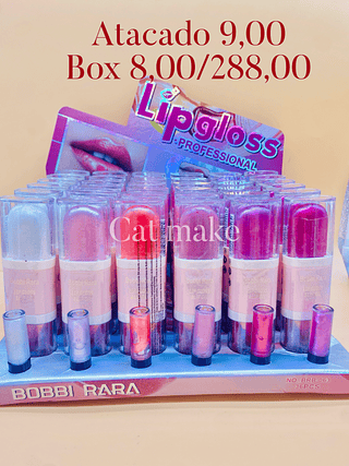Lip gloss 2 em 1 (Box c/36)