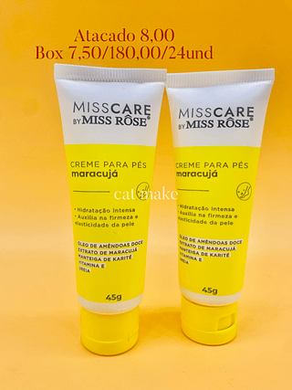 Miss Rôse Creme para os pés Rosa mosqueta