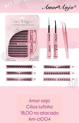 Amor anjo Cílios tufinho（variados