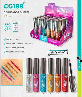 City girls delineador glitter