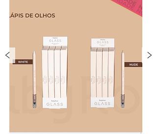 Lápis de olhos Nude e branco glass (Box c/12)