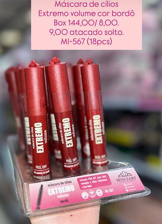 Máscara de cílios Extremo volume cor bordô