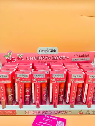 Kit Labial Cherry Love City Girls