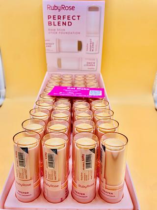Box Base Stick Perfect Blend C/36 Unidades Ruby Rose - HBM300 G1