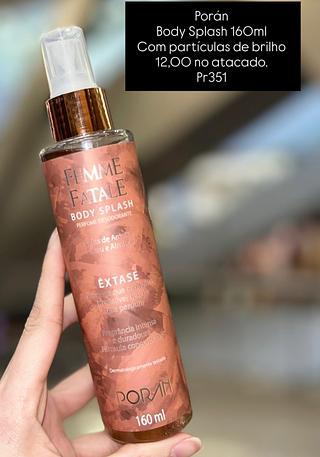 Porán Body Splash 160ml Com partículas de brilho