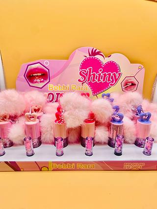 Lip Gloss com Chaveiro de Coração bibbi rara