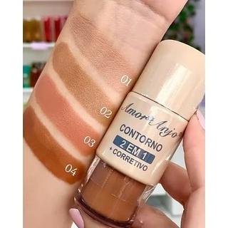 Contorno 2 em 1+ Corretivo Líquido Amor Anjo New Arrivals Make UP