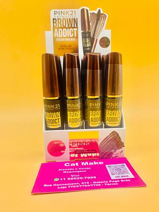 Máscara de cílios marrom (Box c/12)