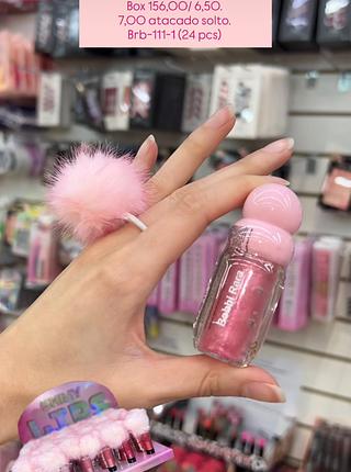 Bobbi rara Lip gloss com pompom xuxinha