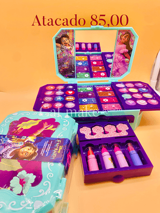 Maleta de maquiagem infantil fenzza