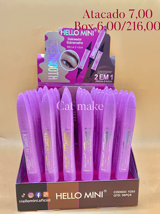 Hello mini Caneta delineadora e fio a fio para sobrancelha