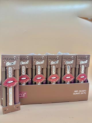 Lip glos e contorno labial (Box c/24) cores que estiverem disponíveis