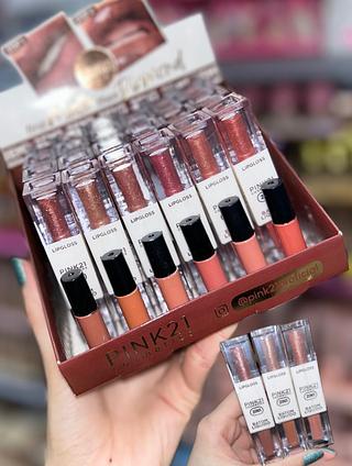 Pink 21 Lip gloss e batom matte