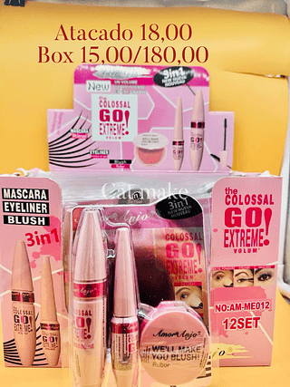 Amor anjo Kit rímel, delineador e iluminador