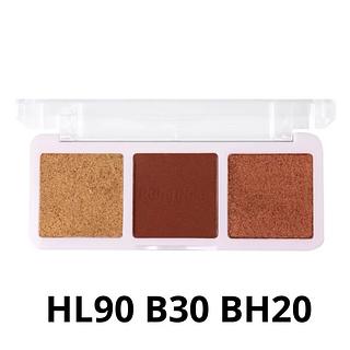Trio de Blush e Iluminador Ruby Rose Referência HB-583