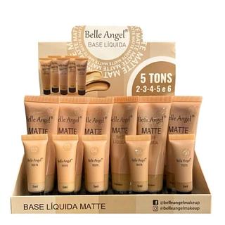 Box 24 Unidades Base Liquida Matte Cor 02 a 06 - B110-2 - Belle Angel