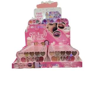 ￼Love Rain Blush Sombra Destaque Paleta Natural À Prova D 'Água de Longa Duração Dimensional Paleta de Brilho Fino