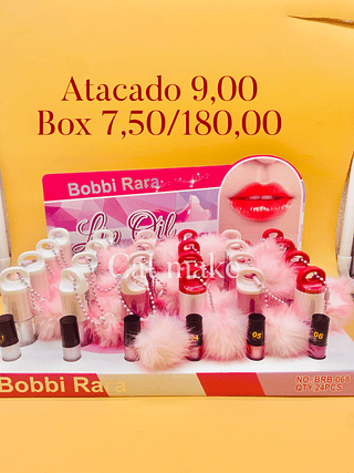 Lip Gloss Bobbi Rara com Pompom ( Cor Sortido ) Bobbi Rara