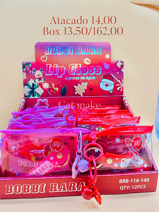 Bobbi Rara Kit gloss e chaveiro